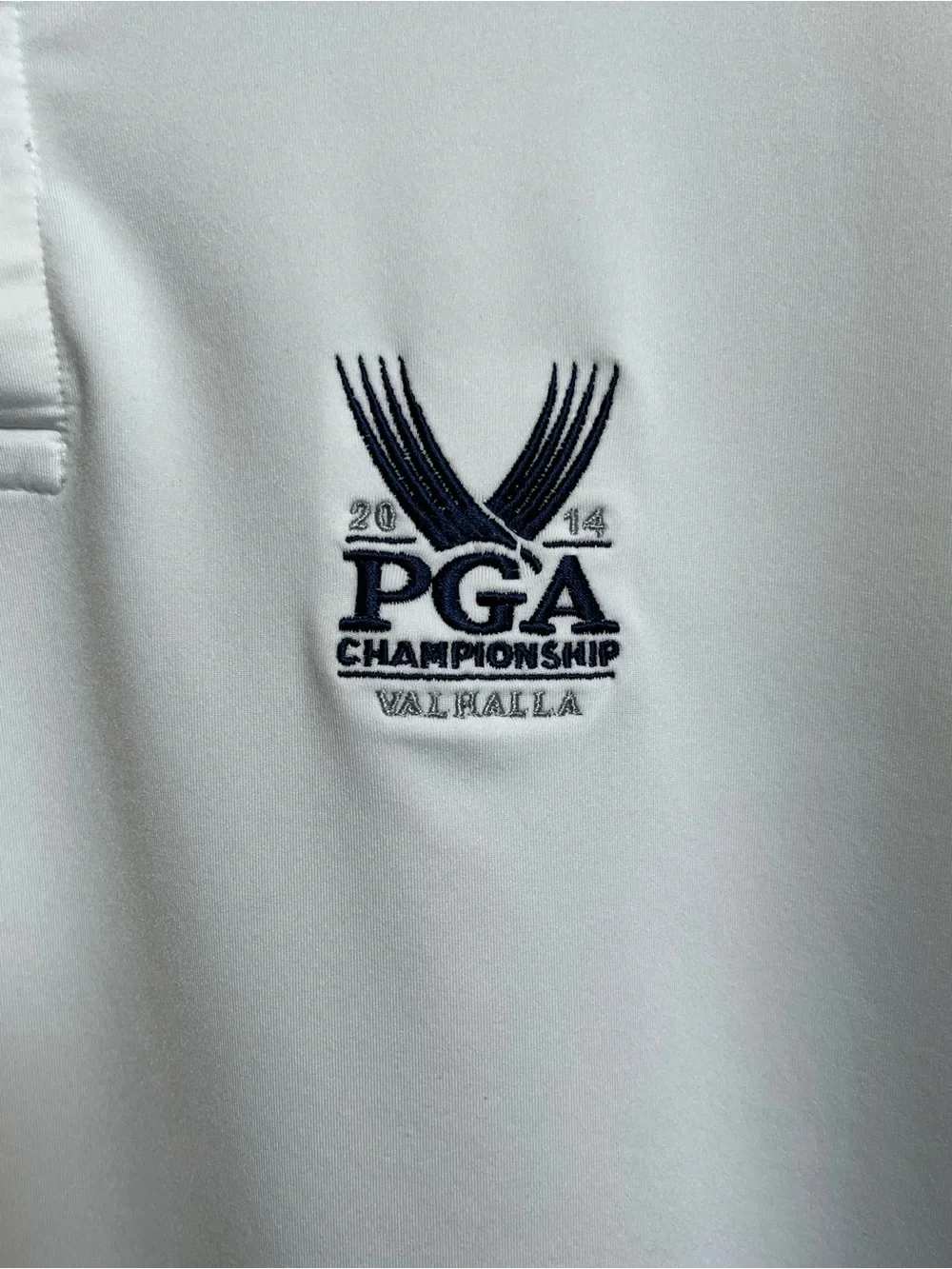 Ralph Lauren White Polo with Subtle Chest Logo PGA Championship 2014 Valhalla